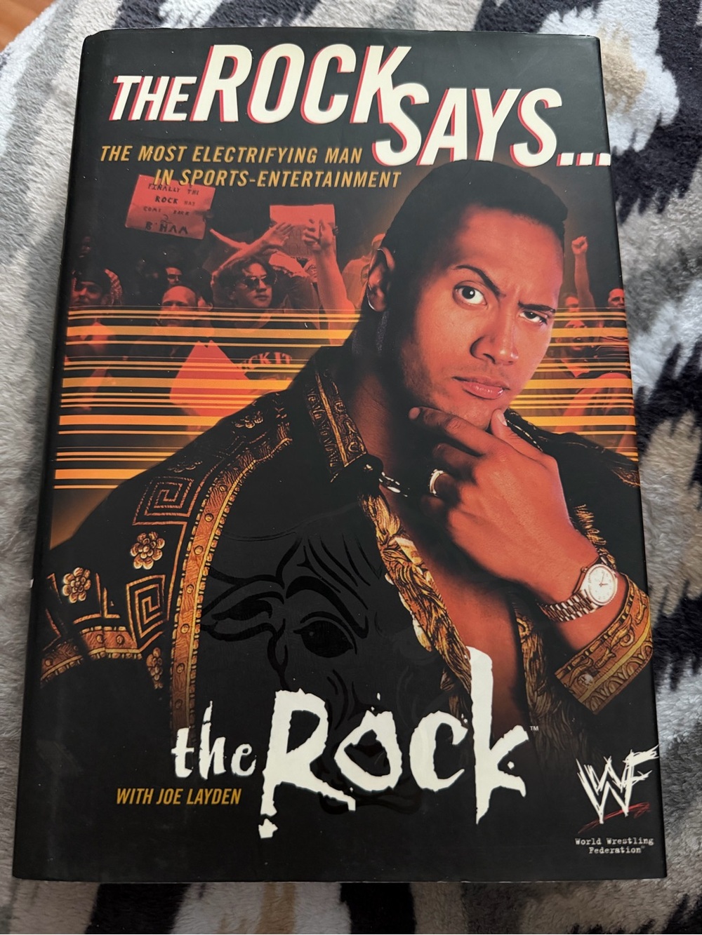 The Rock: The Rock Says... Hardcover Book - Black & Gold Cover